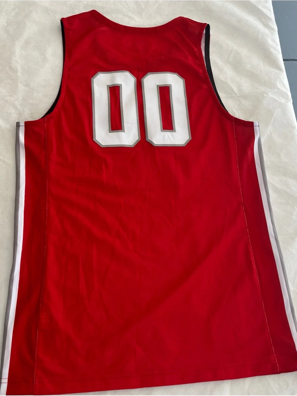 Men’s Nike Red Ohio State Basketball Jersey with White Accents